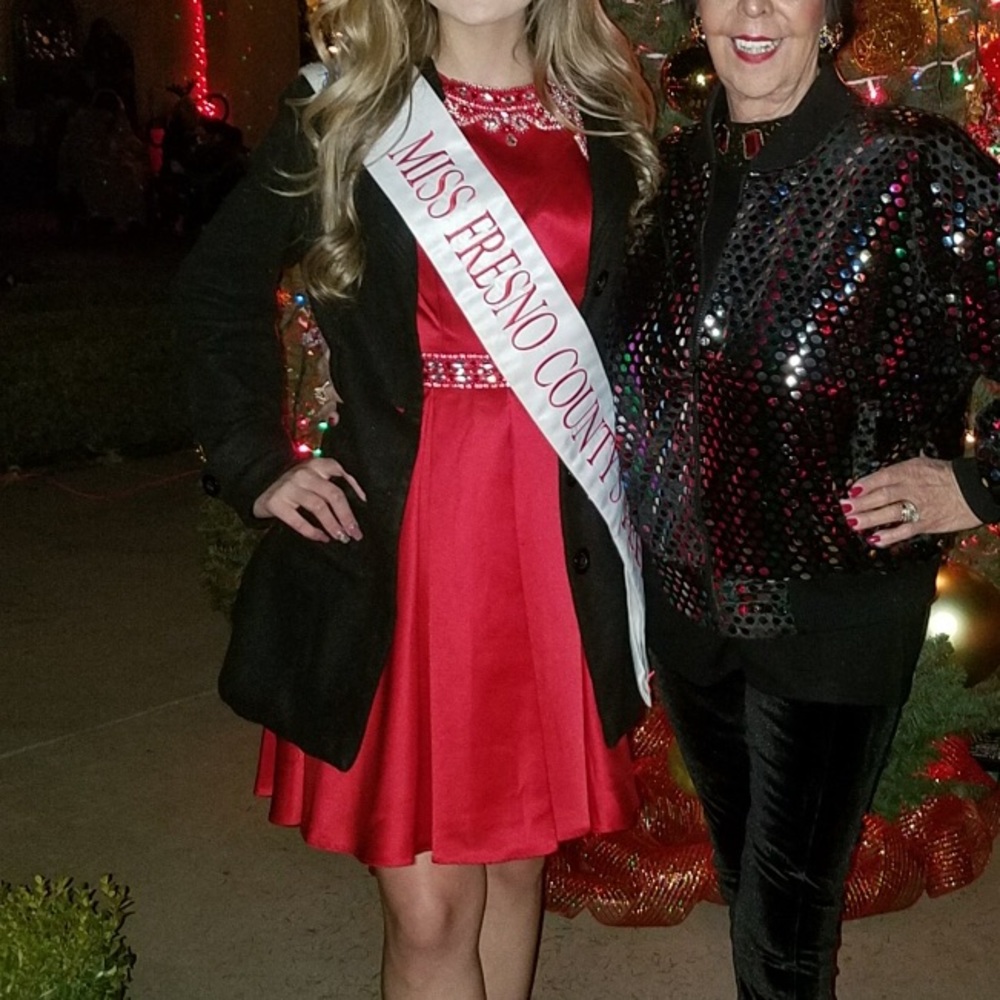 Short Red Beaded Cocktail Dress
